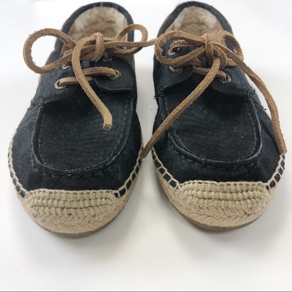 Ugg loafer black calf espadrille Size 7 - Picture 8 of 10